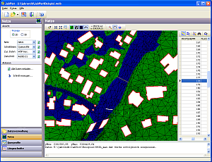 2-D-View eines Berechnungsnetzes in JabPlot
