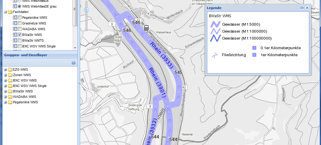 Geo Informationen Der Bundeswasserstrassen Hydrotec