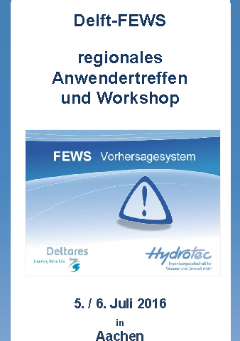 Delft-FEWS Anwendertreffen 2016