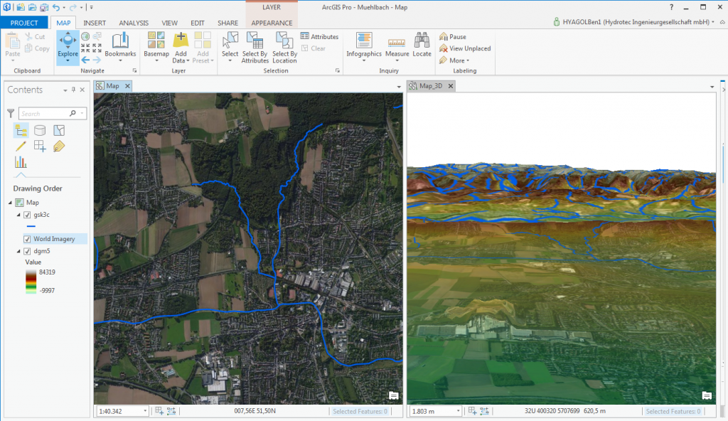 ArcGIS Pro - Nutzeroberfläche