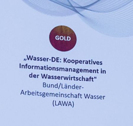 eGovernment-Preis 2018 für Wasser-DE