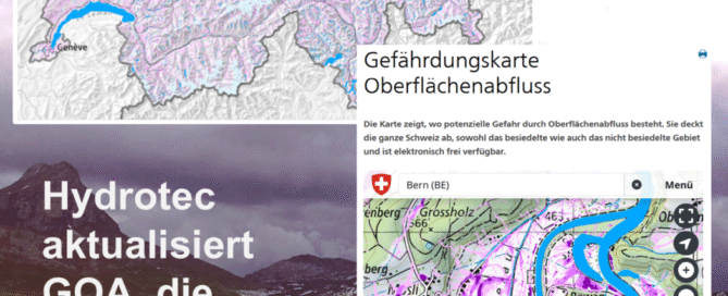 Hydrotec aktualisiert GOA, die Starkregengefahrenkarte für die Schweiz