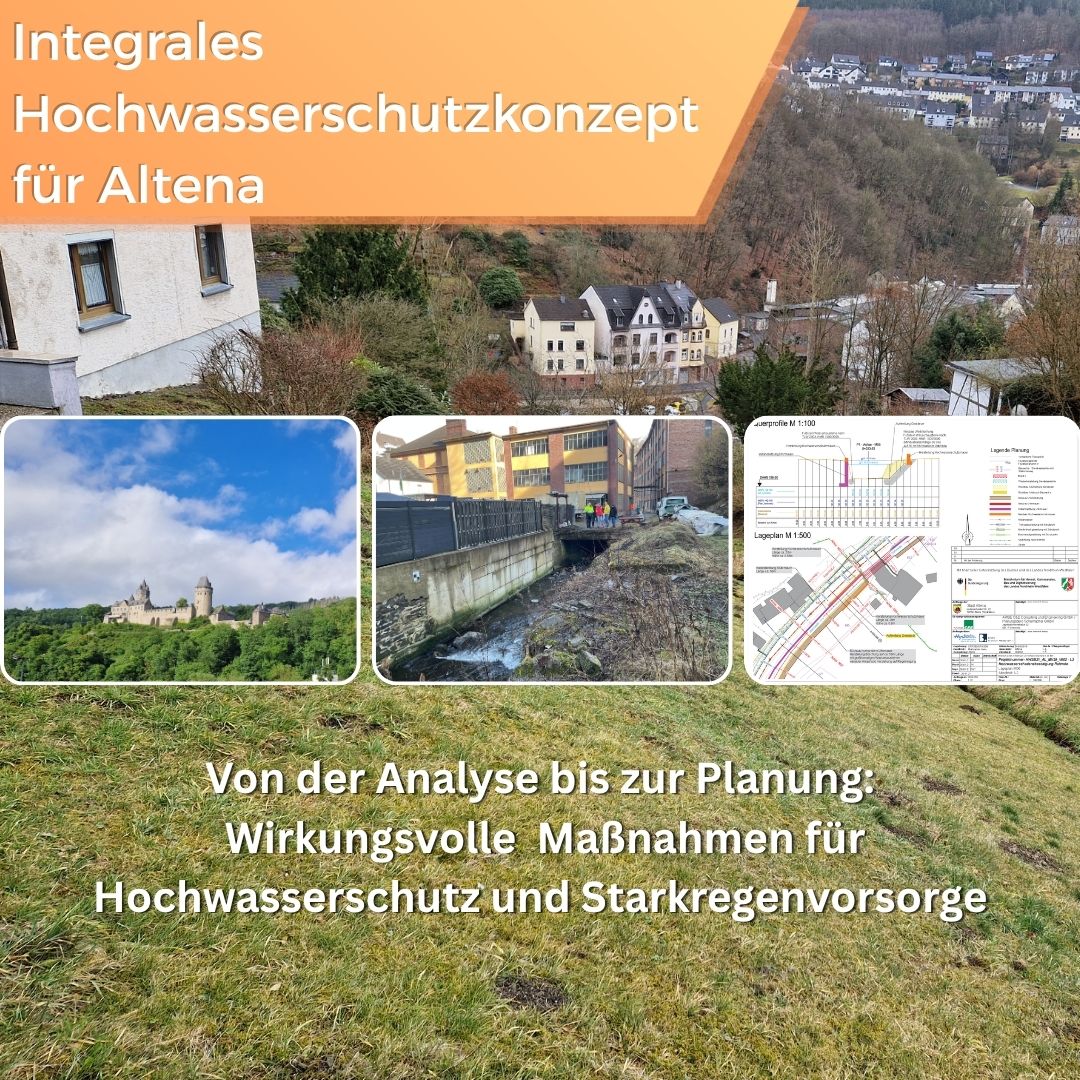 Hochwasserschutzkonzepte Nette und Rahmede für die Stadt Altena