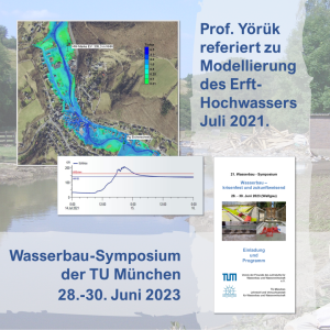 Wasserbausymposium TU Münhen 2023 - Hydrotec mit Vortrag präsent
