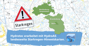 Hydroetc erarbeitet landesweite Starkregenhinweiskarten