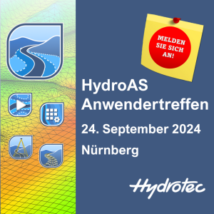 Ankündigung HydroAS Anwendertreffen 2024 in Nürnberg