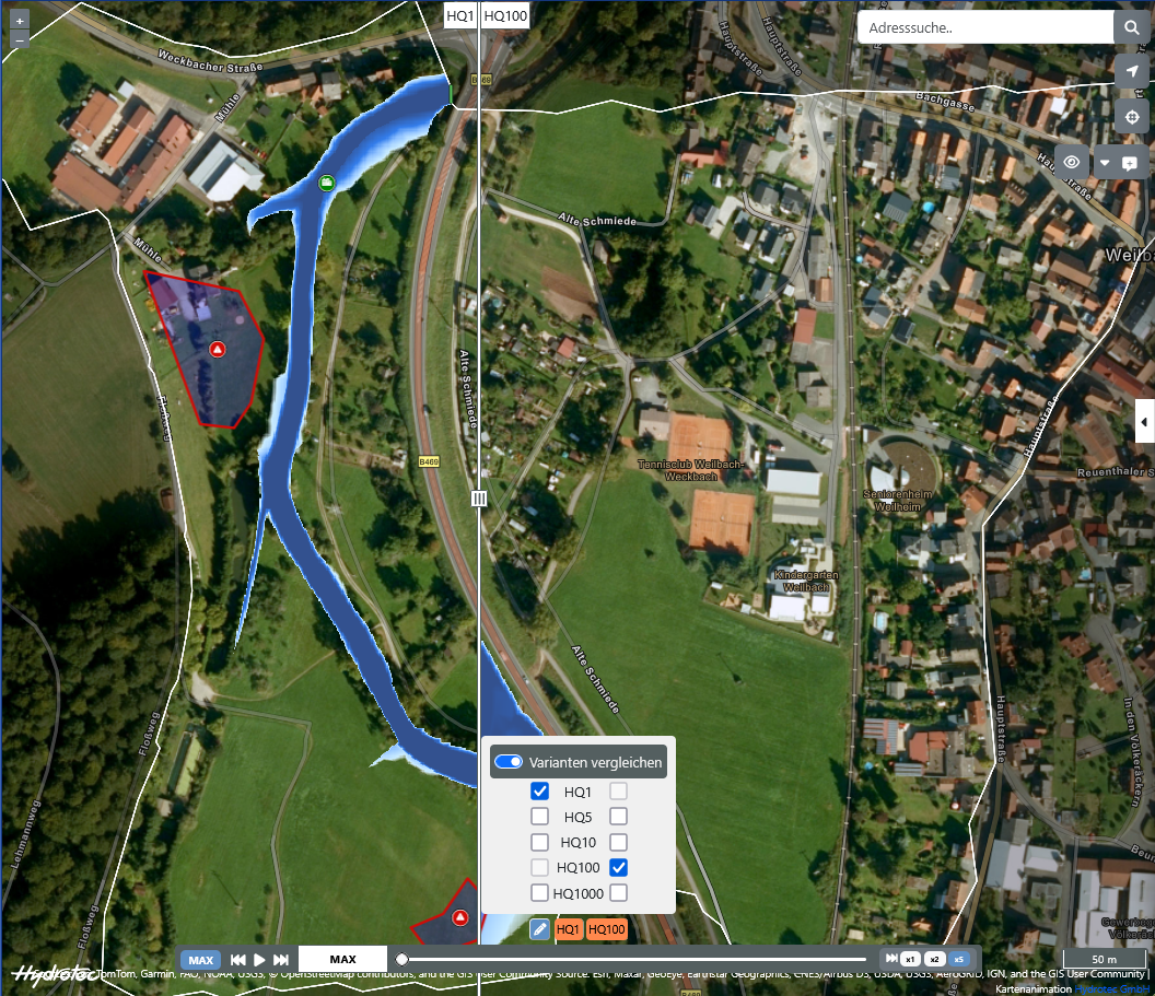 MapView Online für HYDRO_AS-2D