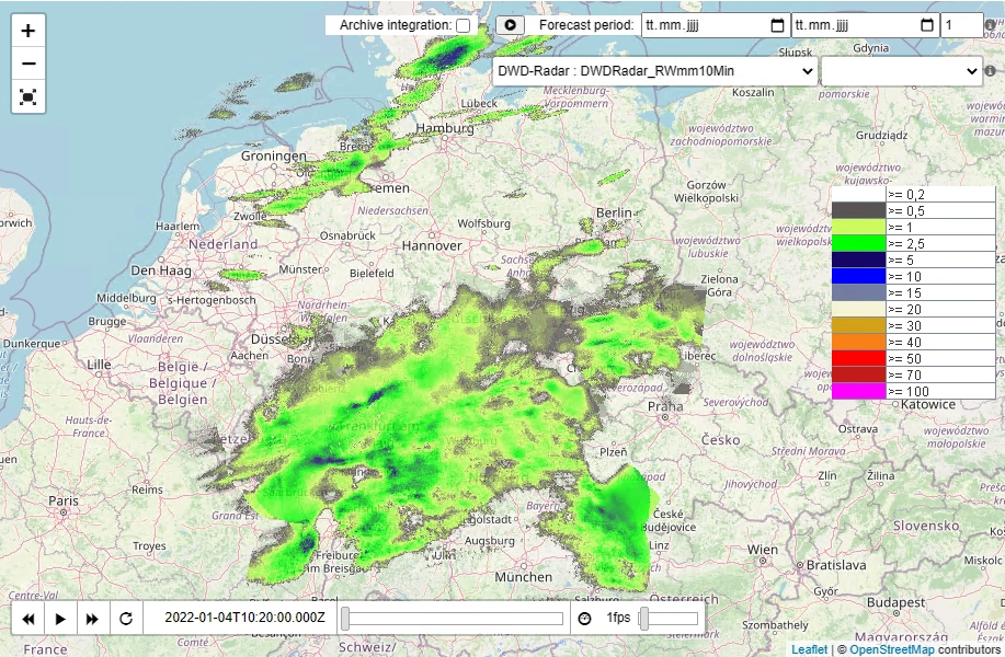 Lokales Starkregen-Hochwasser-Vorhersage-Warnsystem